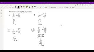 Rationalizing the Denominator SURDS [upl. by Uria149]