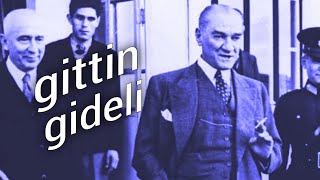 atatürk edit  sen benden gittin gideli lyrics [upl. by Norrie]