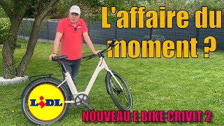 NOUVEAU Vélo électrique LIDL CRIVIT Urban EBike Y2 [upl. by Notna]