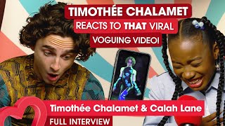 Timothée Chalamet on that voguing video [upl. by Enimasaj]