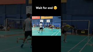 Good save 🏸😍 badminton skills sports shorts [upl. by Lashoh]