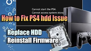 How to fix PS4 HDD Issue [upl. by Alberic202]