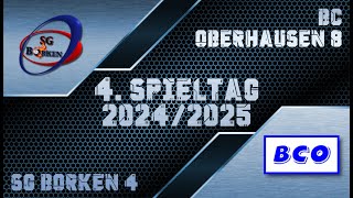 Tische 14 Spieltag ⚔️ Kreisliga SG Borken 4 🆚 BC Oberhausen 8 [upl. by Bred924]