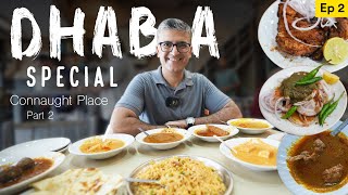 Ep  2 Delhi Neighbourhood Eats I Connaught Place DHABA SPL FOOD TRAIL I Mutton Gurde KapureBheja [upl. by Lat964]