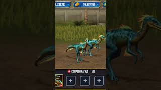 NEW COMPSOGNATHUS FIRST FLOCK DINOSAUR IN JURASSIC WORLD THE GAME [upl. by Collis]