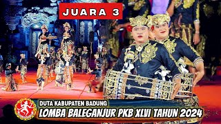 JUARA 3 LOMBA BALEGANJUR REMAJA PKB 2024  DUTA KABUPATEN BADUNG [upl. by Einuj672]