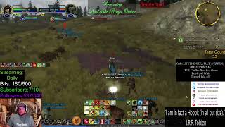 PoteenOBowen playing LOTRO LOREMASTER mounted combat driving to level 80 [upl. by Missi162]