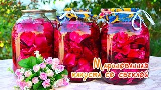 Маринованная капуста со свеклой на зиму [upl. by Babby577]