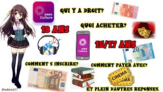 Pass culture de 15 à 18 ans comment lutiliser sinscrire payer quoi acheter  Tuto et réponses [upl. by Klemens]