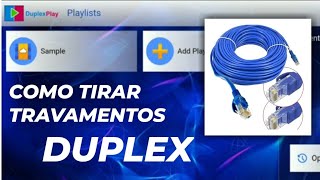 Melhor lista IPTV para DUPLEX PLAYcomo configurar e tirar travamentos usando CABO DE REDE [upl. by Enaamuj]