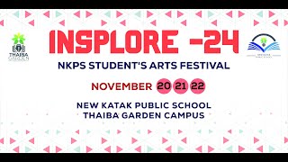 Insplore 24 New Katak Public School Arts Fest [upl. by Elik305]