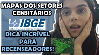 IBGE 2022  COMO VER OS MAPAS DOS SETORES CENSITÃRIOS ONLINE DICA PARA RECENSEADORES [upl. by Ahsi]