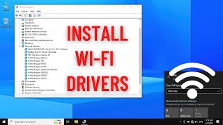 How to install any WiFi Driver on Windows 1087 [upl. by Acihsay12]