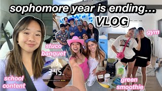 my sophomore year is coming to an end… days in my life VLOG [upl. by Sholem865]