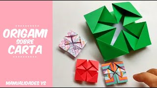 ORIGAMI carta sobre 👍 fácil y rápido papiroflexia easy and fast [upl. by Ailina]