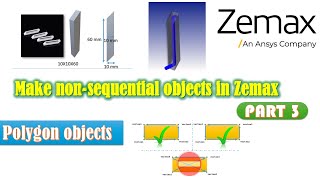 Make nonsquential objects in Zemax  opticstudio POB files Part 3 [upl. by Ruenhcs]