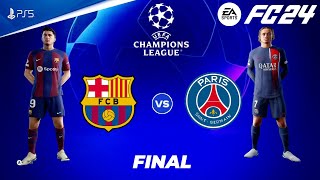 FC 24  Barcelona vs PSG  UEFA Champions League Final 2025 Full Match  PS5™ 4K60 [upl. by Tamera157]