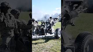 US Army Paratroopers Calibrate the M119A3 Howitzer for Danger Close Mission [upl. by Areval]