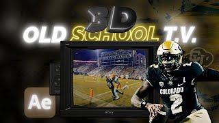 3D tv after effects tutorial [upl. by Rauch]