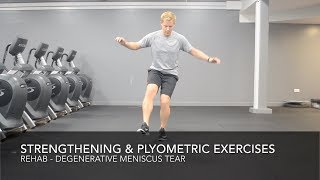 Degenerative Meniscus  Cartilage Tear Rehab  Strength and Plyometric Exercises [upl. by Hewett]