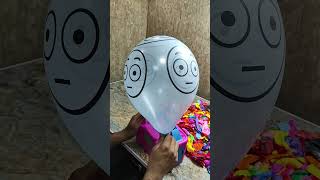 FLUSHED FACE 😳BALLON POP shorts satisfying asmr balloon popping [upl. by Sakram]