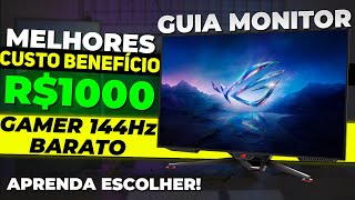 Os MELHORES MONITORES Gamer Barato Custo Benefício de 2023 e Como Escolher Um Bom Monitor [upl. by Elisa430]