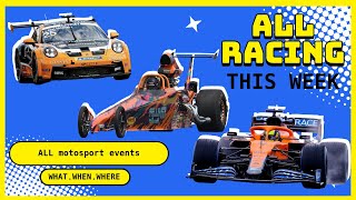 DONT MISS OUT All The Racing You Can Watch This Weekend From Formula 1 To Drag Racing  DRS [upl. by Leahicm820]