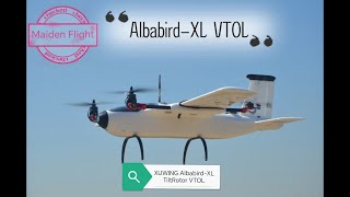 VTOL Palne Albabird XL TiltRotor Maiden Flight [upl. by Aba]