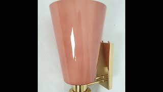 Large pink Murano glass sconces  dlightchandeliercom  italianlighting interiordesign [upl. by Keith949]