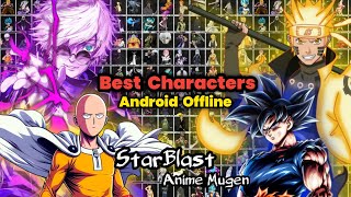 Anime Starblast Mugen Game Best Characters Android [upl. by Johnath866]