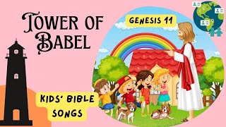 Kids Sunday School Songs  Tower of Babel Song  Bible Story Song  Genesis 11 [upl. by Rue]