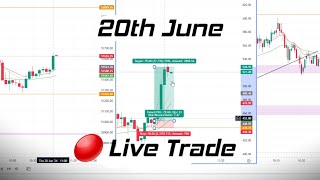 Live Intraday Trading  Scalping Banknifty option  20JUNE  banknifty nifty [upl. by Courtenay825]