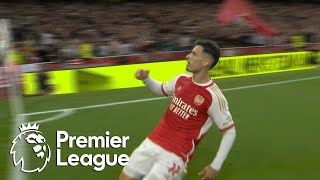 Gabriel Martinelli gives Arsenal late lead v Manchester City  Premier League  NBC Sports [upl. by Ciapas]