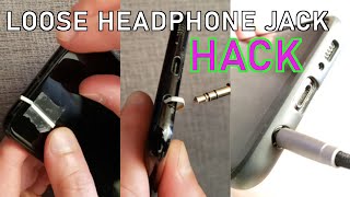 Super Easy Loose Headphone Jack Hack  Semi Permanent Fix [upl. by Emirak]