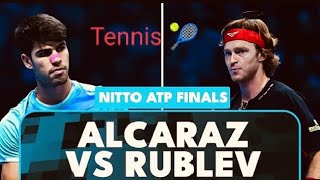 Carlos Alcaraz vs Andrey Rublev  Entertainment Match Highlights TENNIS Game  Paris [upl. by Okun]