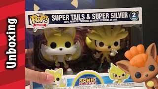 Super Tails and Super Silver Funko Pop Unboxings  Flocked Vulpix [upl. by Laeahcim]