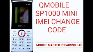 Qmobile sp1000 MINI imei repair code 100 working [upl. by Engen951]