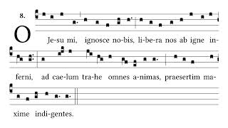 O Jesu mi  Oratio Fatimae in Latina  the Fatima Prayer in Latin Chant  kinda Gregorian even [upl. by Ynatil228]