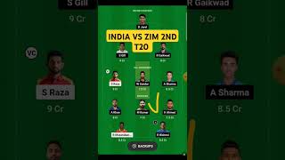 India vs Zimbabwe match prediction ind vs Zim 2nd t20 [upl. by Etteniotna973]