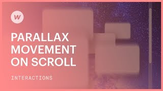 Parallax Movement on Scroll  Webflow interactions and animations tutorial [upl. by Jami814]