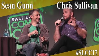 Sean Gunn amp Chris Sullivan  Guardians Ravagers PanelQampA  SLCC 2017 [upl. by Nnalyrehs]