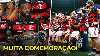 COMEMORAÇÃO COMPLETA DO TÍTULO DO FLAMENGO NA COPA DO BRASIL [upl. by Marchak]