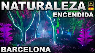 Naturaleza Encendida quotOrigenquot en Barcelona 2023 4k HDR  Natura Encesa barcelonaevents lightshow [upl. by Vod]