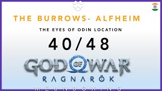 Odins Ravens location 4048 in The Burrows Alfheim godofwar2022 godofwarragnarok [upl. by Dalury]