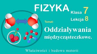 Fizyka Klasa 7 Lekcja 8 Oddziaływania międzycząsteczkowe [upl. by Gypsy839]