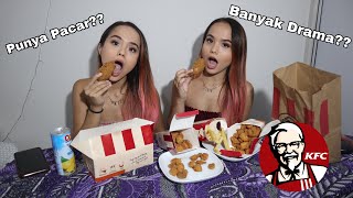 Mukbang KFC AUSTRALIA  Curhat [upl. by Oyr944]