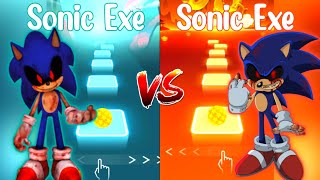 Sonic Exe Ding Dong VS Sonic Exe Hide and Seek  Tiles Hop EDM Rush  Plus Vex [upl. by Ainehs]