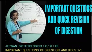 DIFFERENT TYPES OF QUESTIONS OF DIGESTION AND DIGESTIVE SYSTEM WITH DIAGRAMS [upl. by Rosmarin773]