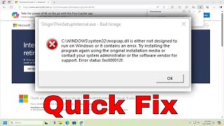 Fix Bad Image  Error Status 0xc000012f in Windows 1011 Solution [upl. by Borman527]