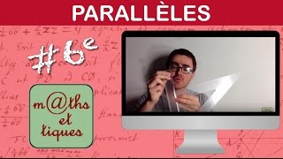 Construire deux droites parallèles  Sixième [upl. by Nytsud]